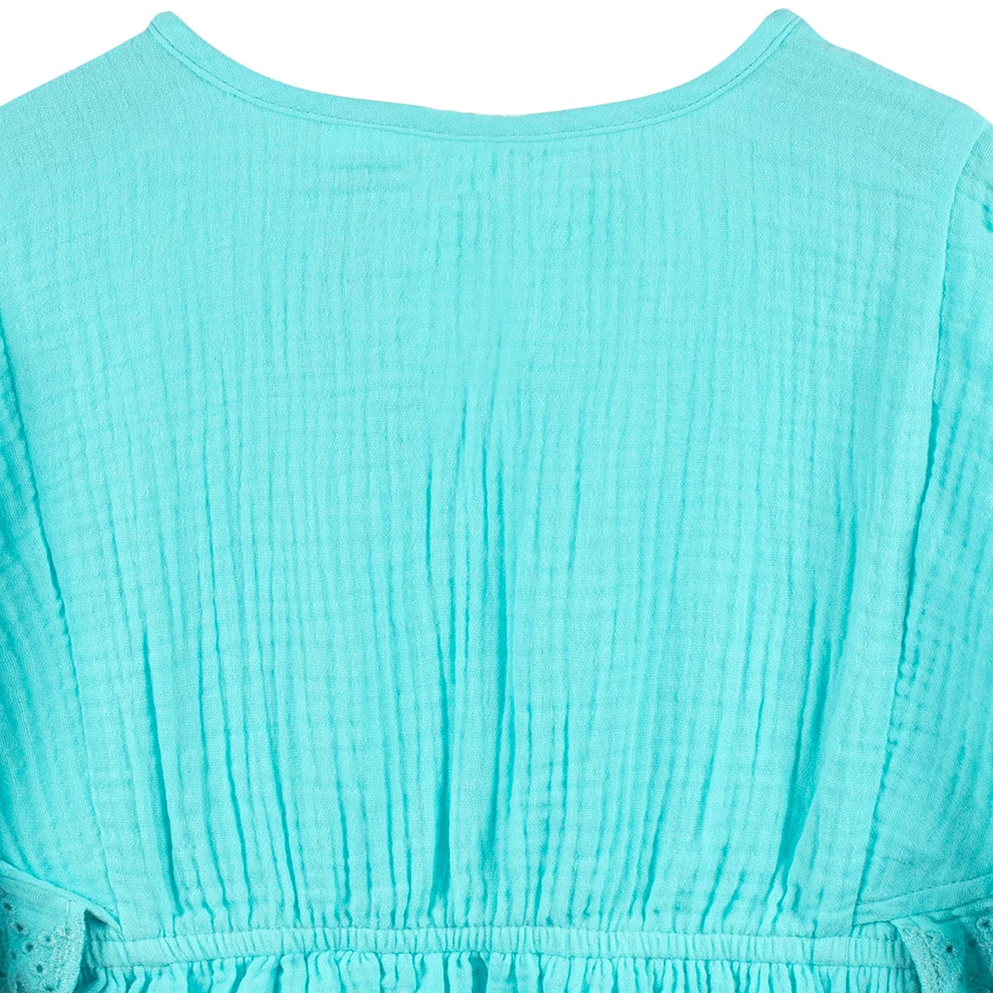 Gerber Baby Girl'S Standard Toddler Kaftan Swim Cover Up, Aqua, 3-6 Months