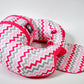 The Original Hugaboo Infant Sitting Chair - Pink Chevron