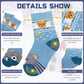 Eocom 6 Pairs Children'S Winter Warm Wool Animal Crew Socks Kids Boys Girls Socks (6 Pairs Bear, 8-12 Years)