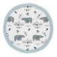 Sweet Jojo Designs Slate Blue Playmat Tummy Time Baby And Infant Play Mat For Bear Mountain Watercolor Collection