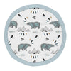 Sweet Jojo Designs Slate Blue Playmat Tummy Time Baby And Infant Play Mat For Bear Mountain Watercolor Collection