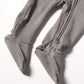L'Ovedbaby Baby Girls Organic Zipper One-Piece Footies, Gray, 9-12 Months Us