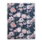 Levtex Baby - Fiori Toddler Bed Set - Black, Blush, Pink, White - Bold Floral - 5 Piece Set Includes Reversible Quilt, Fitted Sh