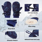 Enbaohui Baby Waterproof Mittens Threaded Waterproof Fleece Lined Glove Kids Snow Ski Mitten For Boys Girls 6Months-5T