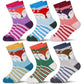 Eocom 6 Pairs Children'S Winter Warm Wool Animal Crew Socks Kids Boys Girls Socks(4-7 Years, Fox)