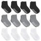 Debra Weitzner 12 Pairs Non-Slip Toddler Socks With Grips For Baby Boys And Girls - Anti-Slip Crew Socks For Infant 'S And Kids