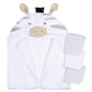 Gerber Baby 4 Piece Animal Character Hooded Towel And Washcloth Set, Grey Zebra, One Size