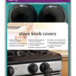 Kidco Stove Knob Covers For Child Safety (5 Pack) Universal Size Charcoal View Childproof Oven Knob Covers For Kids And Pets