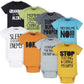 Onesies Baby Boys 8-Pack Short Sleeve Mix & Match Bodysuits And Toddler T Shirt Set, Grey Funny, 6-9 Months Us