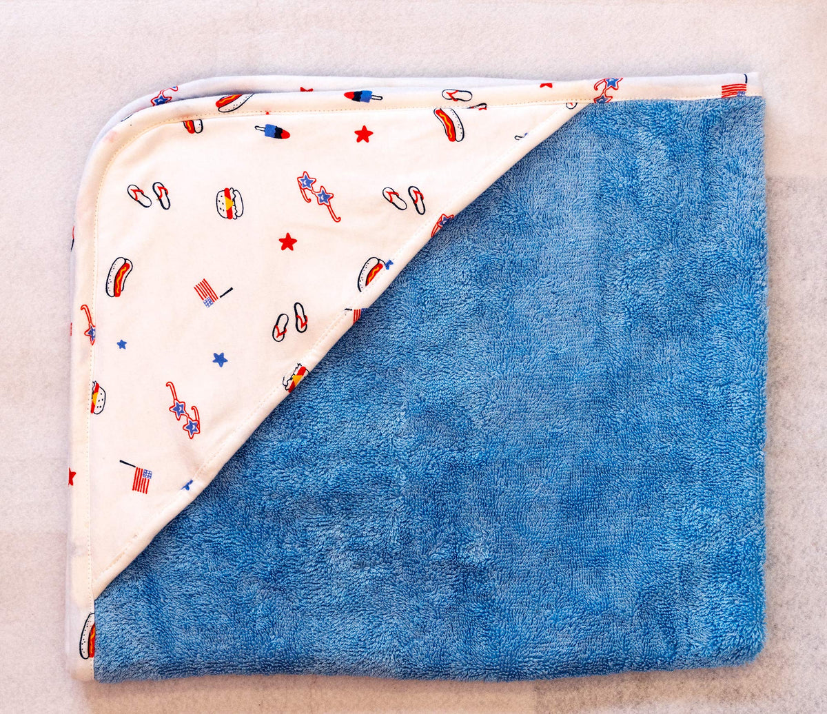 Decor Muse Blue Hooded Towel for Babies