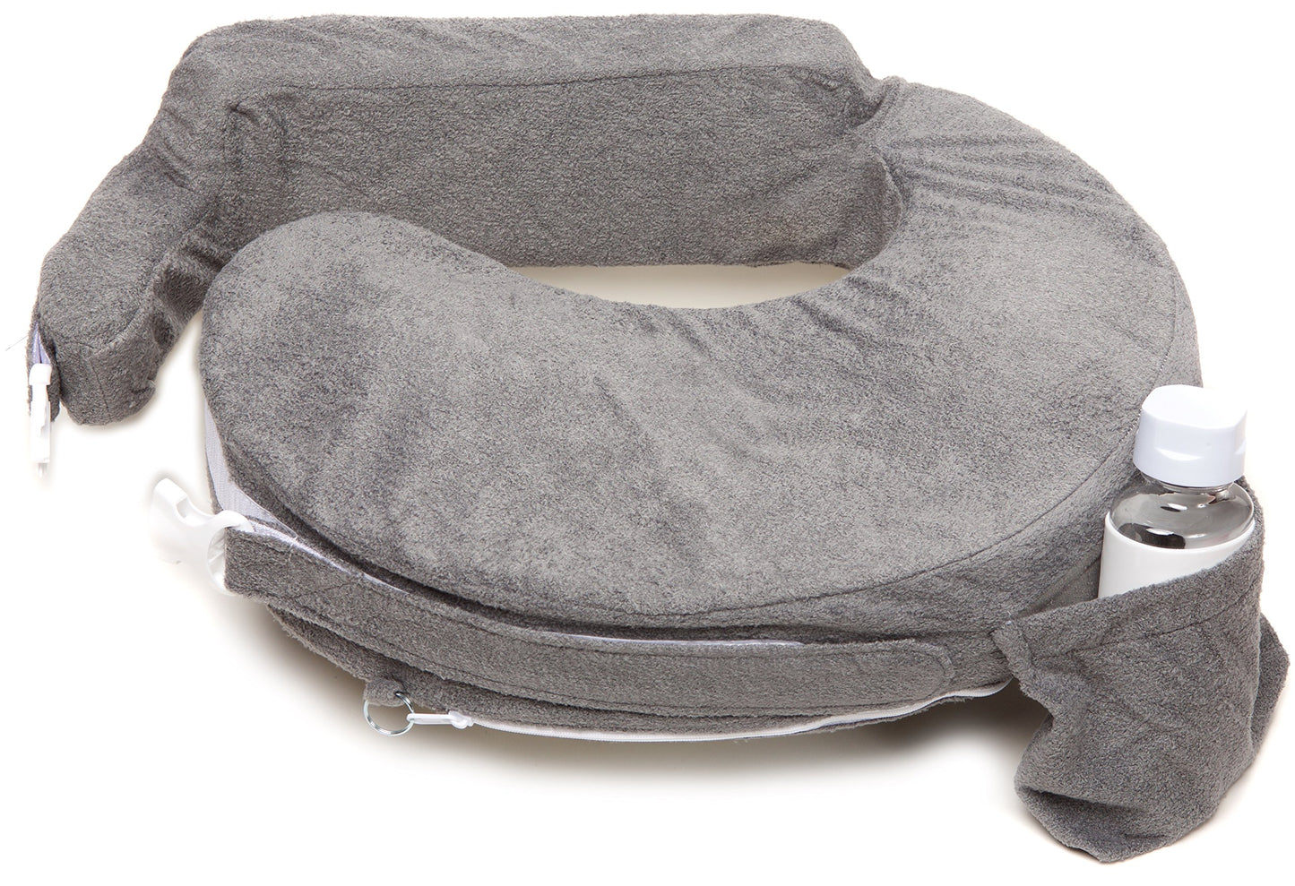 My Brest Friend Deluxe Nursing Pillow Slipcover Sleeve  Great For Breastfeeding Moms  Pillow Not Included, Dark Grey