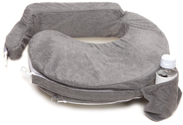 My Brest Friend Deluxe Nursing Pillow Slipcover Sleeve  Great For Breastfeeding Moms  Pillow Not Included, Dark Grey