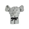 Yikes Twins Hooded Baby Towel for Kids 2-8 | Large 100% Cotton Baby Towel for Girls or Boys | Cute Elephant Bath Towels for Babi