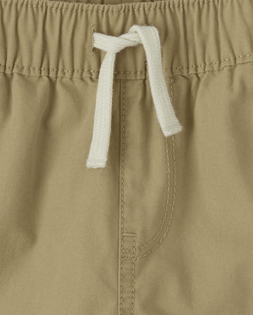 The Children'S Place Baby Boys And Toddler Boys Pull On Jogger Shorts,Flax Single,2T
