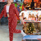 Lolanta Kids Dance Outfits Clothing Set Sequin Red Spring Fall Coat Trouser Hip-Hop Dance Costumes (Red, 8-9 Years)