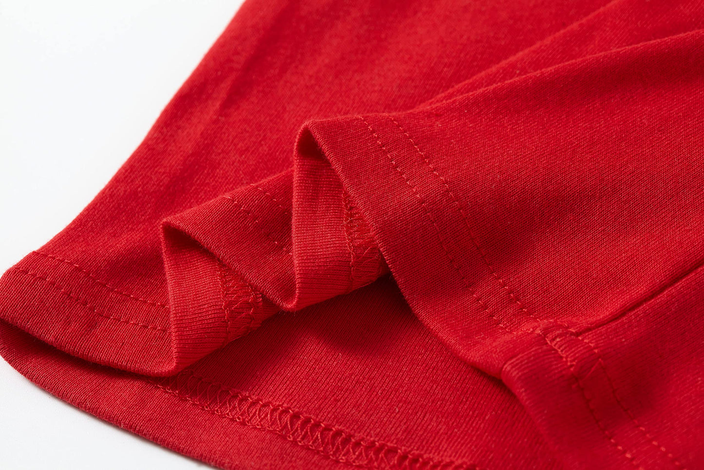 Family Feeling Little Girls Boys Christmas Long Sleeve Pajamas Sets Cotton Holiday Pyjamas Toddler Kids Solid Pjs Red Size 2T