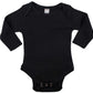 Earth Elements Baby Long Sleeve Bodysuit 6-12 Months Black