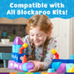 Blockaroo Magnetic Foam Bath Building Blocks - 50-Piece Trunk Set, Preschool Toys, Bathtub Toys, Sensory Toys, Engineering Toys
