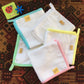 Little Sudhams Double Muslin Cotton Wash Cloth 40s 30cmx30cm (Set of 5 Assorted)