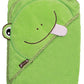 Extra Large 40'X30' Absorbent Baby Hooded Towel, Green Frog, By Frenchie Mini Couture