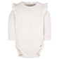 Gerber Baby Girl'S 2-Pack Long Ruffle Sleeve Onesies, Flower Toss