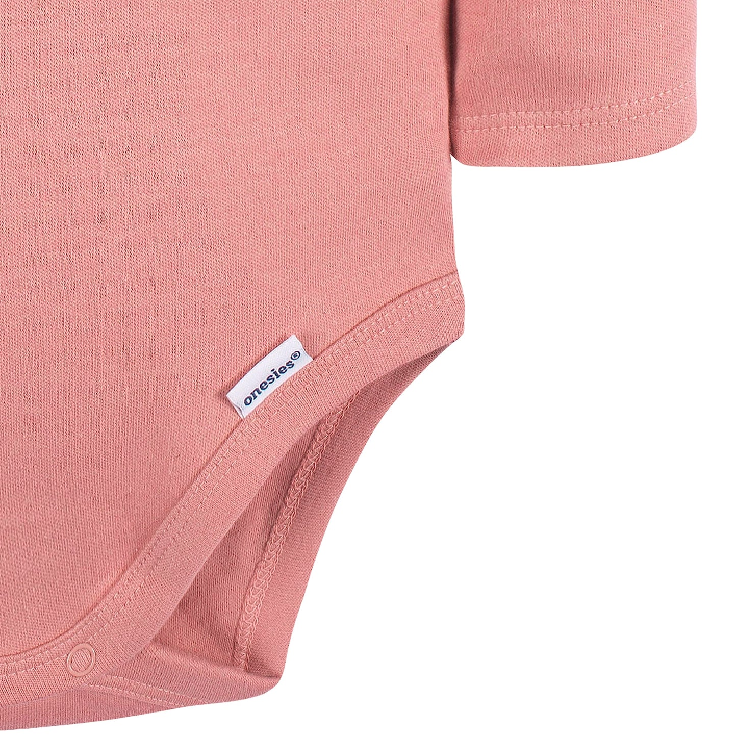 Gerber Unisex Baby Long Sleeve Solid Onesies Multi-Pack Interlock 180 Gsm, Pink
