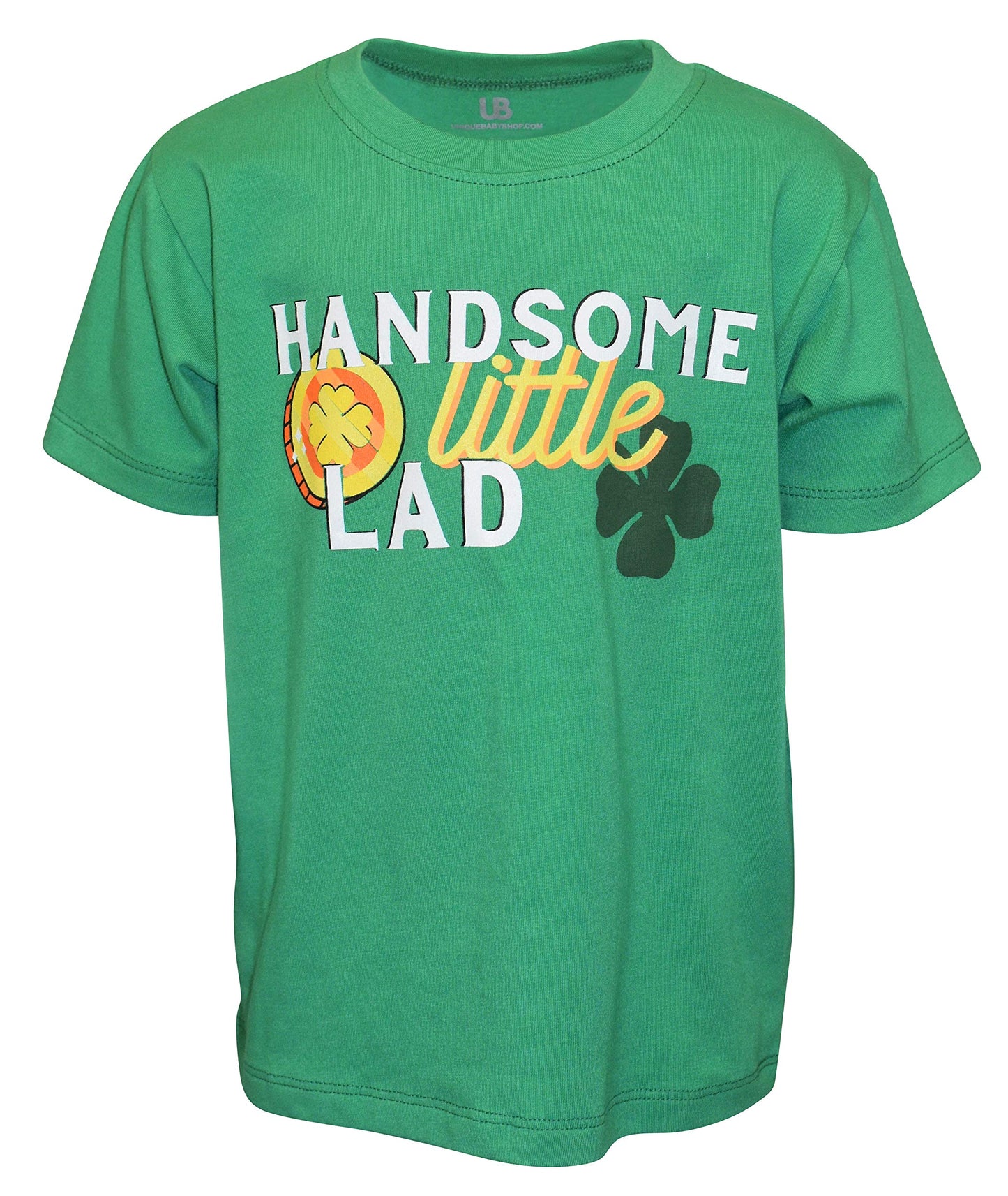 Unique Baby Boys Handsome Little Lad St Patrick'S Day T-Shirt (18M, Little Lad)