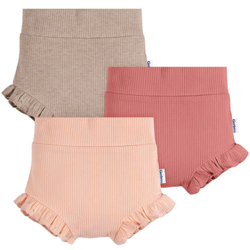 Gerber Baby-Girls 3 Count (1 Pack) Bubble Shorts Pink