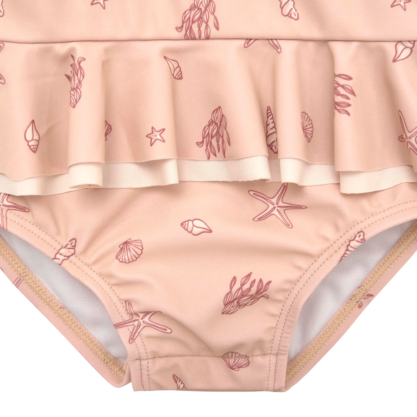 Gerber Girls' One-Piece Swimsuit, Pink Shells