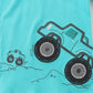 Toddler Boy'S Summer Clothes Outfits,T-Shirt And Short Clothing Set Green Truck 3T