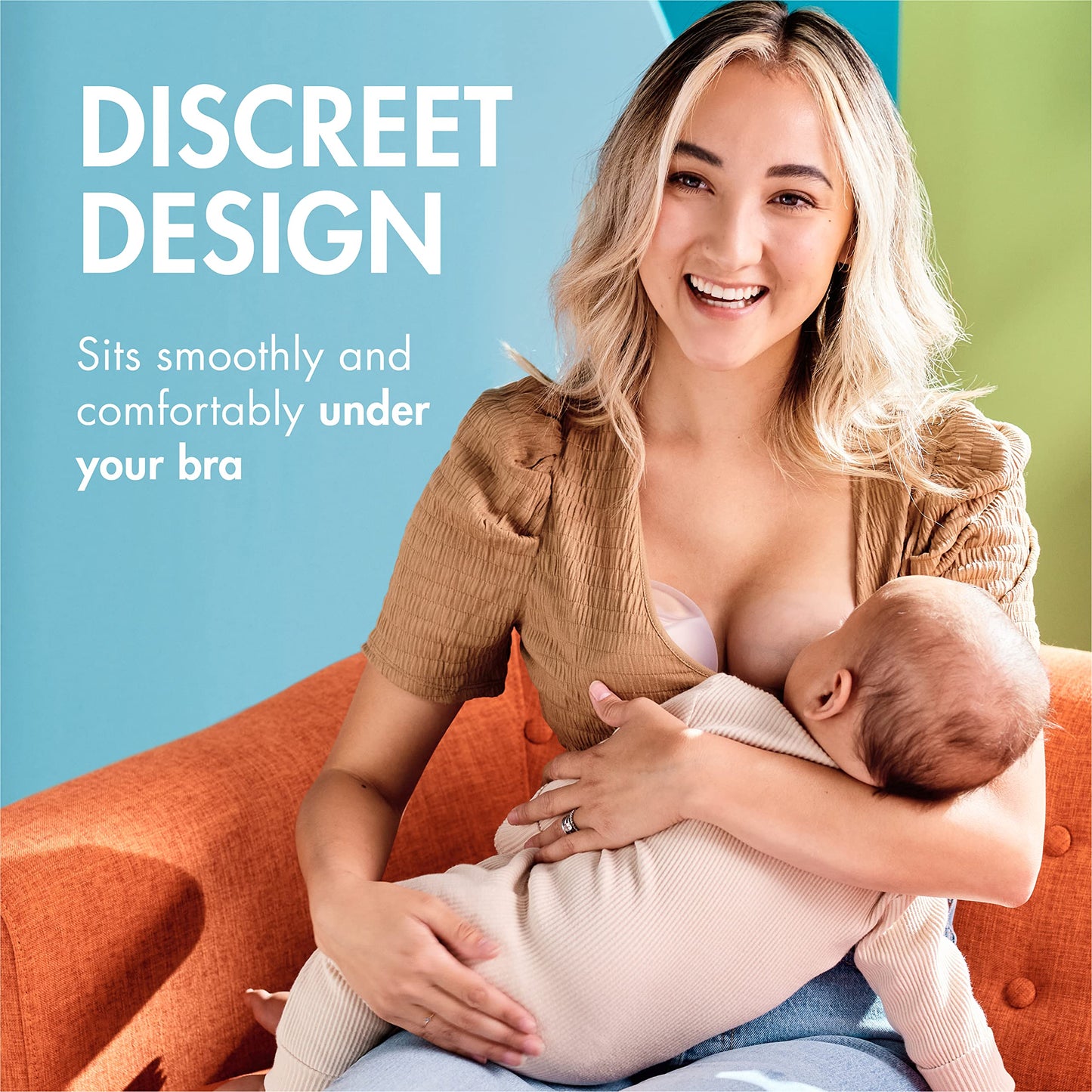 Boon Trove Silicone Manual Breast Pump - Hands Free Breast Pump - Passive Breast Milk Collector Shell For Newborns - Breastfeedi