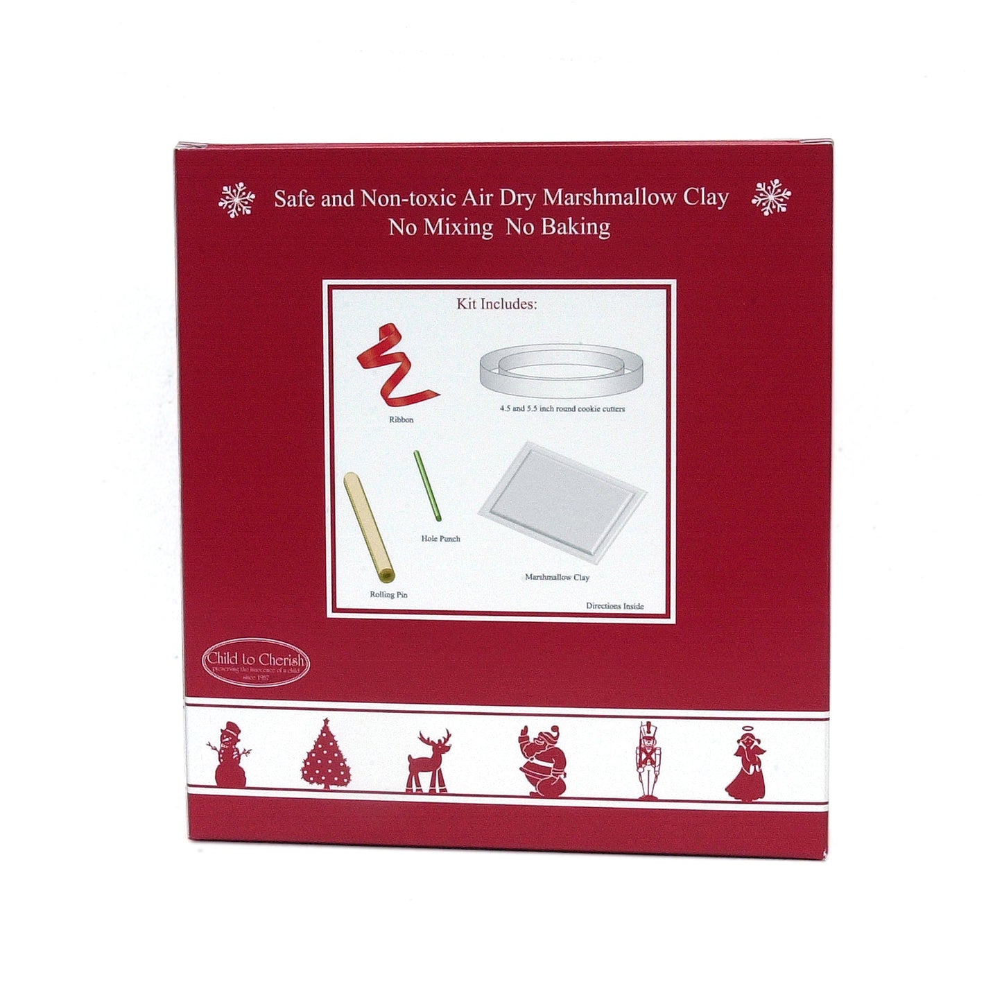 Child To Cherish Baby Handprint Or Footprint First Christmas Ornament Kit