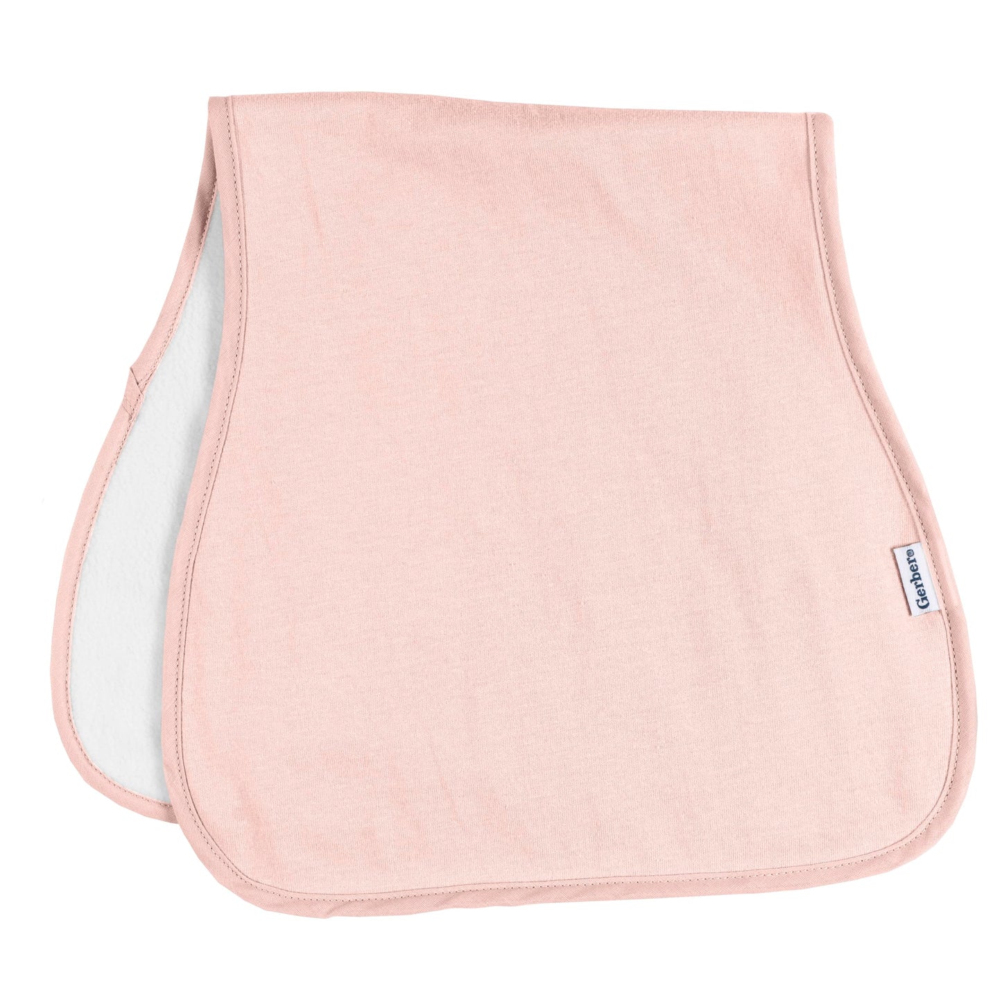 Gerber Baby Unisex Burp Cloths 5-Pack, Pink, Size 10.5' X 21'