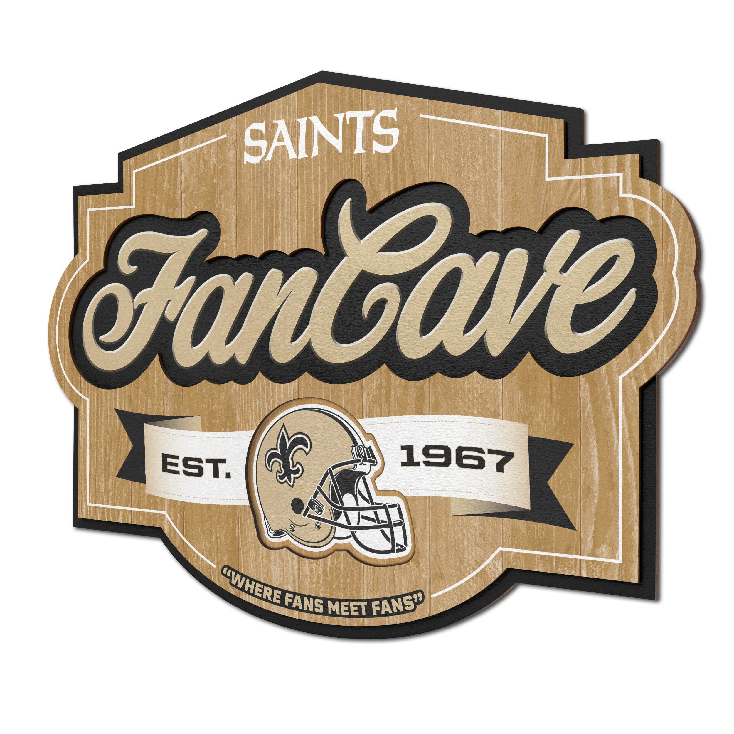 Youthefan Nfl New Orleans Saints Fan Cave Sign – WBCBBB0B2VBKHBF