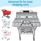 Shopping Cart Cover For Baby,2-In-1 High Chair Cover Soft,Portable, And Machine Washable,Comfortable Cotton Seat Pad With Safety
