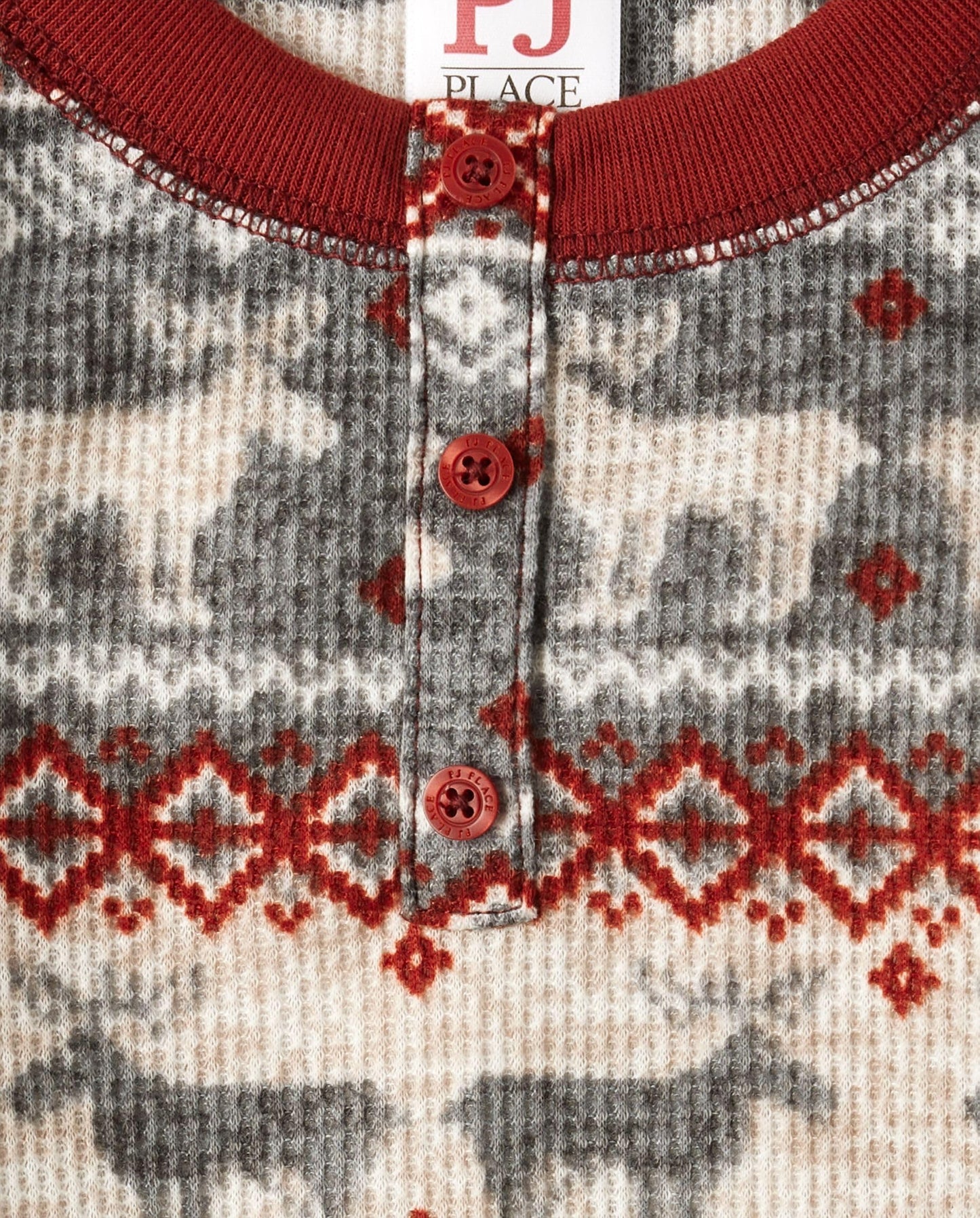 The Children'S Place Baby Kids 2 Piece Family Matching, Plaid Thermal Pajamas Sets, Winter Fairisle