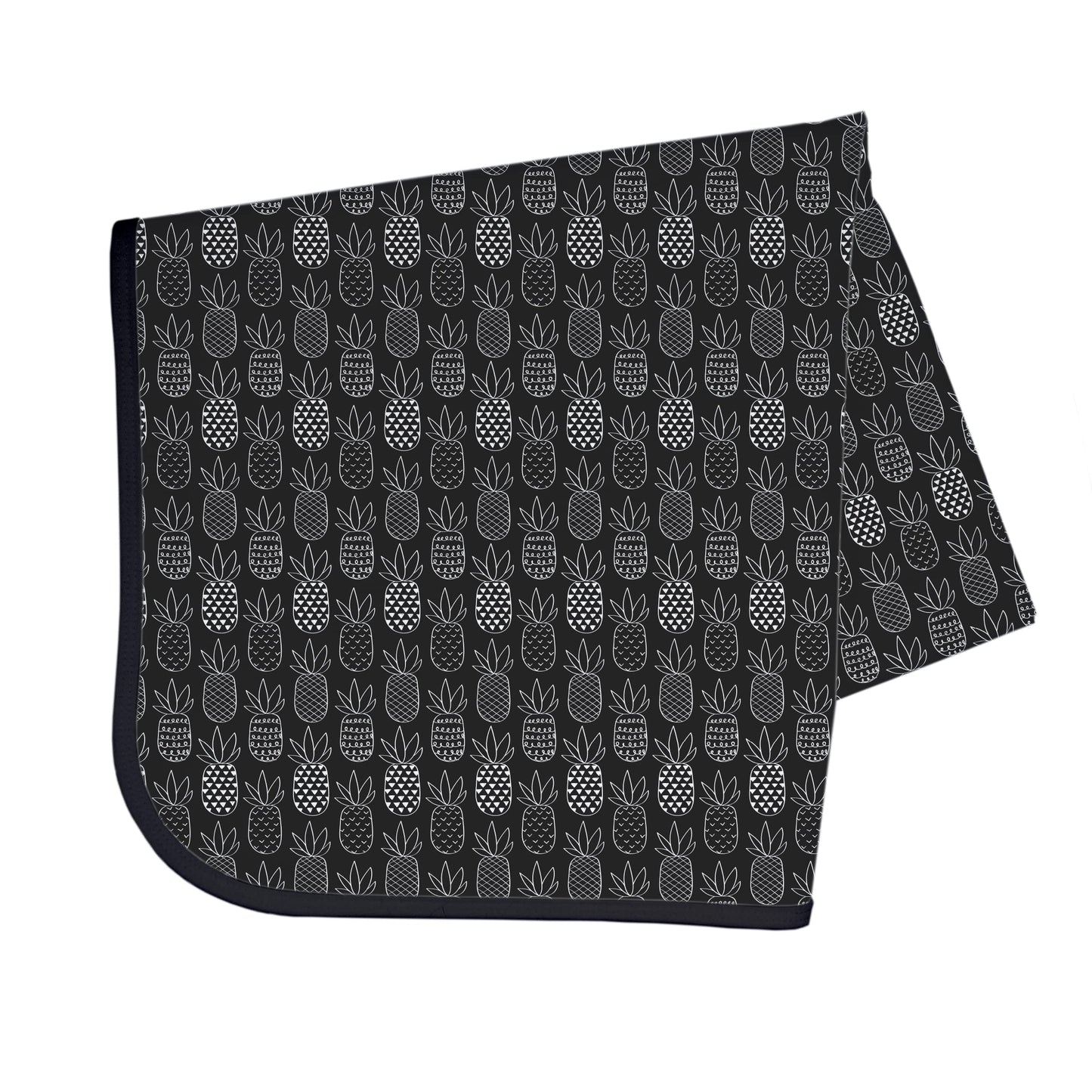 Bapronbaby Pineapple Monochrome Splash Mat - Waterproof Catch-All For Under High Chairs, Floors, Tables, Playtime Or Arts & Craf