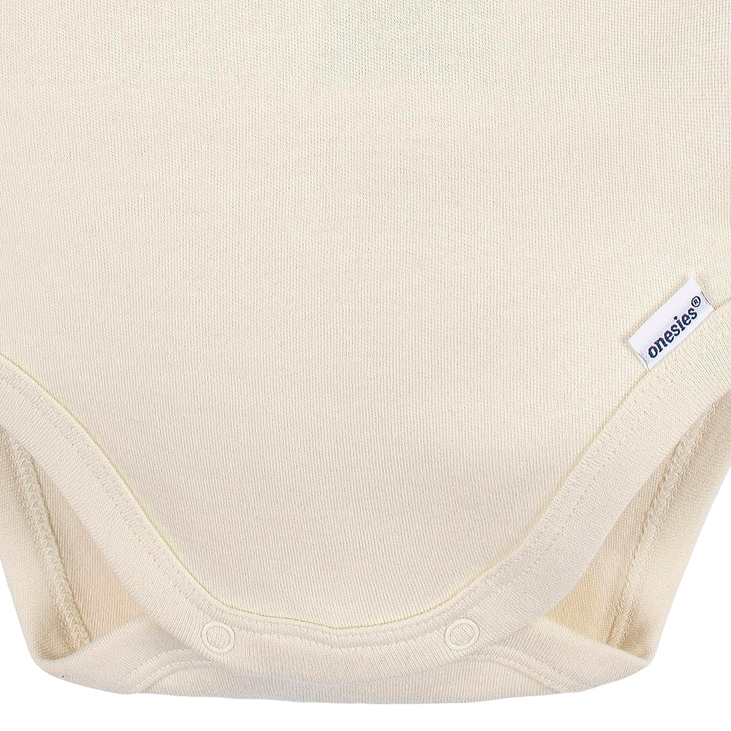 Gerber Unisex Baby Long Sleeve Solid Onesies Multi-Pack Interlock 180 Gsm, Natural