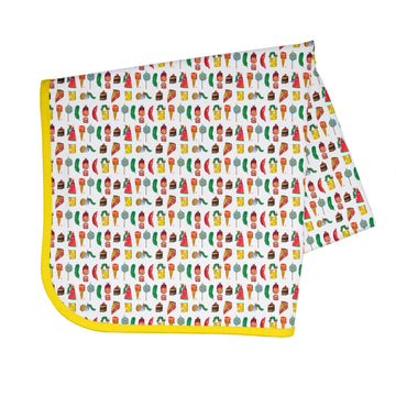 Bapronbaby Eric Carle Food Parade Splash Mat - Waterproof Catch-All For Under High Chairs, Floors, Tables, Playtime Or Arts & Cr