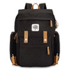 Parker Baby Diaper Backpack - Large Diaper Bag With Insulated Pockets, Stroller Straps And Changing Pad -'Birch Bag' - Black