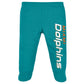 Gerber Nfl Baby Boys' 3Pc Bodysuit, Footed Pant, & Cap Set, Miami Dolphins, 0-3 Months