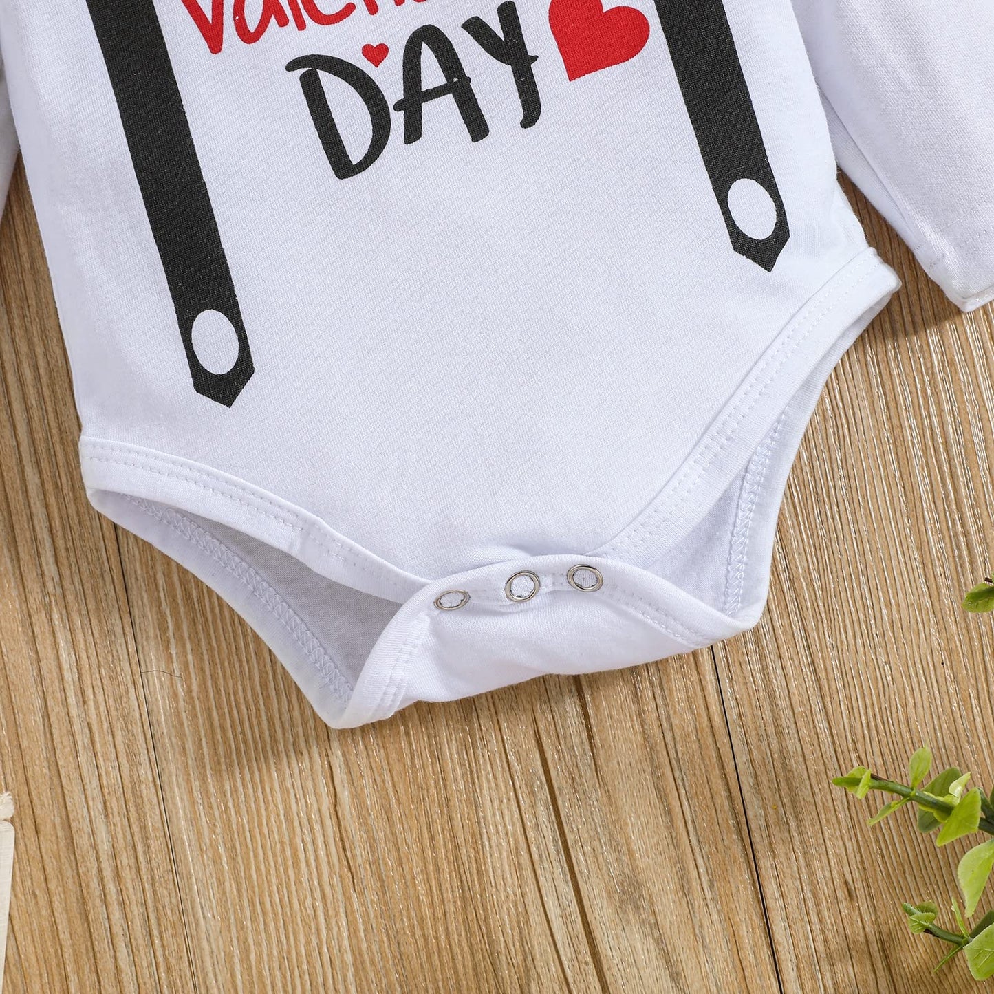 Odimame My 1St Valentines Baby Boy Outfits 12-18 Months Infant Romper Clothes Pants Set Cute Hat Red 100Cm