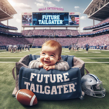 Future Tailgater North Carolina Unc Tar Heels Baby Receiving Blanket - White