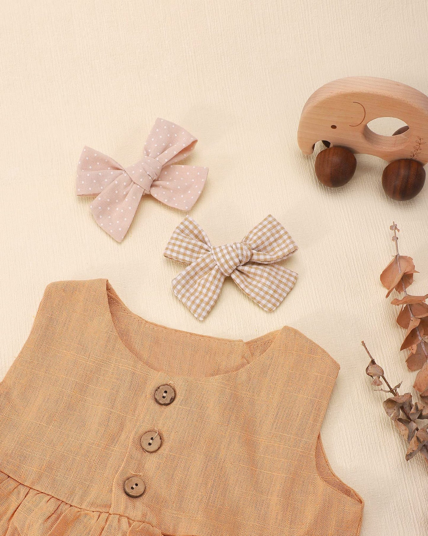 Jollybows 20 Pcs Baby Girls Hair Clips Set Hair Bows Barrettes Handmade Accessories Alligator Clip For Babies Infant Toddlers Li