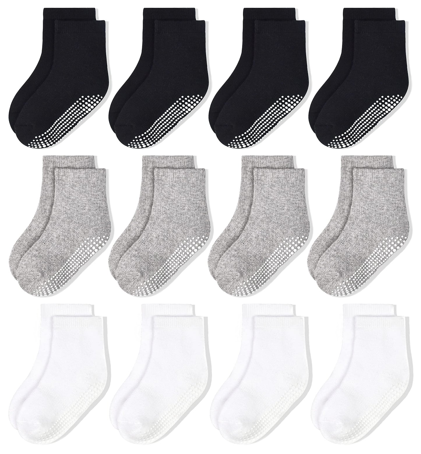 Hycles Non-Slip Toddler Socks With Grips Girls Grip Socks For 7-10 Years Kid Toddler Boys Anti Slip Sticky Sock