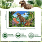 Unibyby Dinosaur Hooded Towel, Dinosaur Beach Towel, Dinosaur Towel For Boys 30' X 50', T-Rex Microfiber Absorbent Quick Dry B