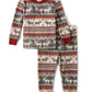 The Children'S Place Baby Toddler 2 Piece Family Matching, Plaid Thermal Pajamas Sets, Winter Fairisle