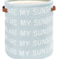 SAFAVIEH Baby Collection My Sunshine Blue Cotton Nursery Storage Basket with Handles (Fully Assembled)