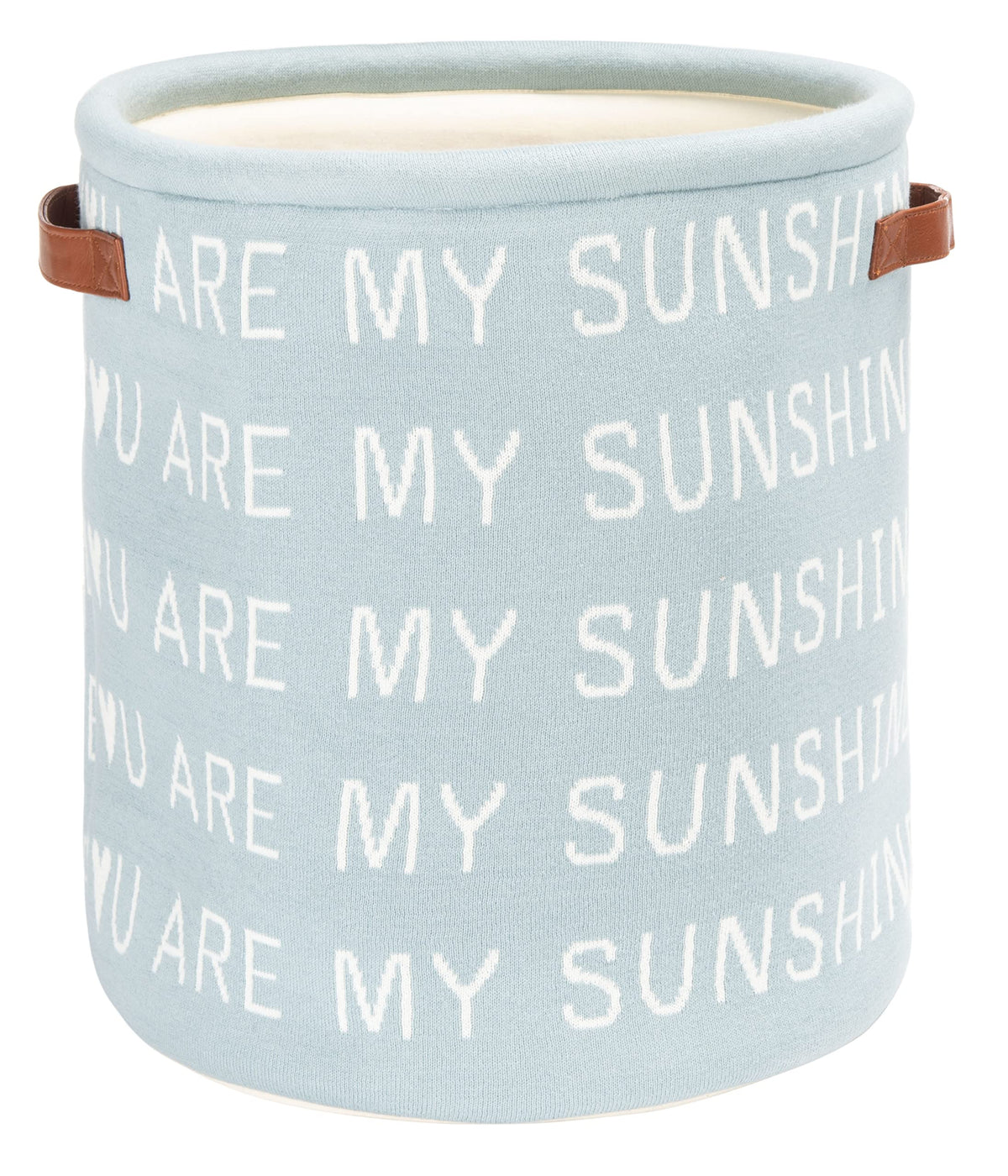 SAFAVIEH Baby Collection My Sunshine Blue Cotton Nursery Storage Basket with Handles (Fully Assembled)
