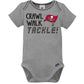 Gerber Unisex Baby Nfl 3 Pack Short Sleeve Onesie Bodysuit, Team Color, 6-12 Months